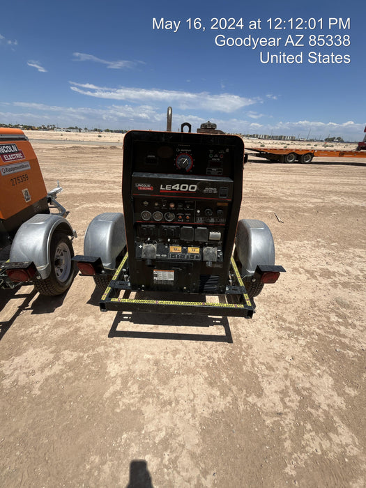 2022 Lincoln Electric LE400 Kubota V1505, Trlr, Cable Rack, Light Kit, ES Decals, T3