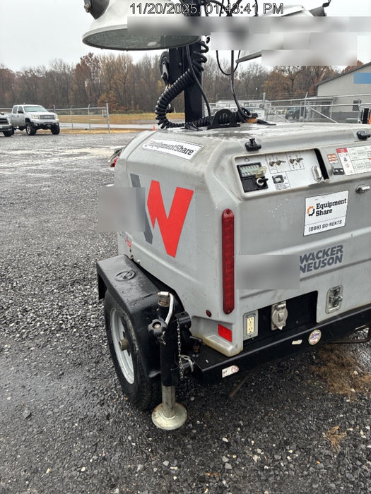 2019 Wacker Neuson LTV6L-MH Mobile Light Tower w/Fuel Level Sensor Installed