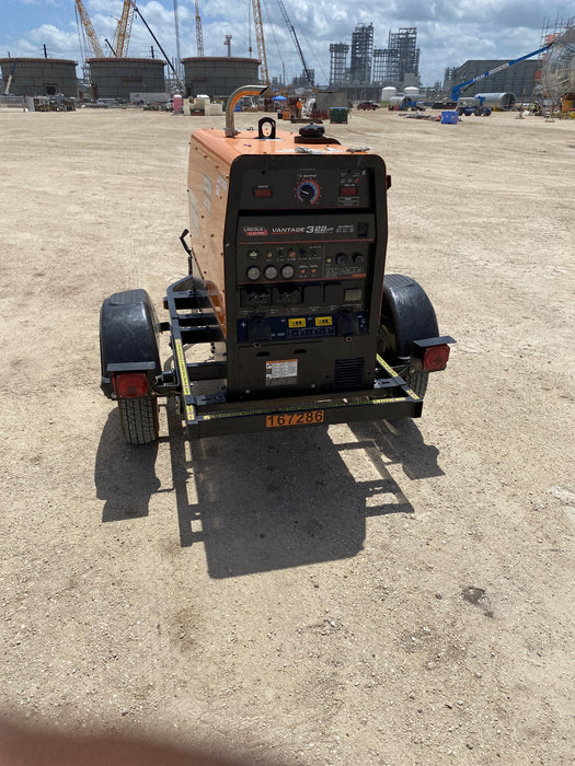 2021 Lincoln Electric Vantage 322 Vantage 322 Ready Pak 3 w/ Decals, ORANGE (includes trailer, cable rack, fender light kit) NO Telematics