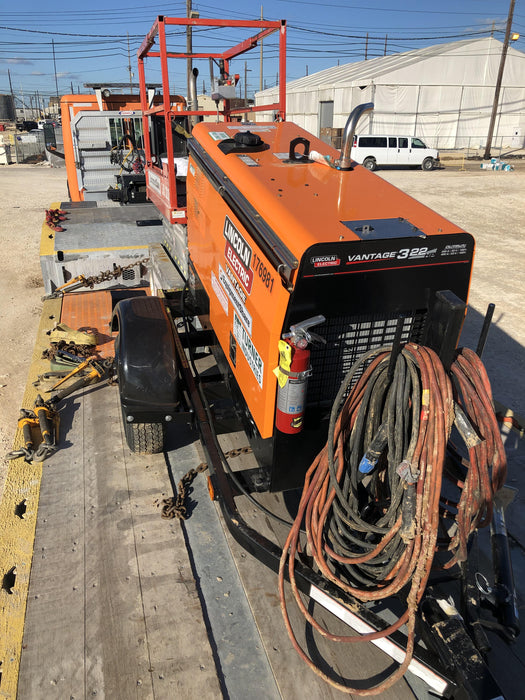 2021 Lincoln Electric Vantage 322 Vantage 322 Ready Pak 3 w/ Decals, ORANGE (includes trailer, cable rack, fender light kit) NO Telematics