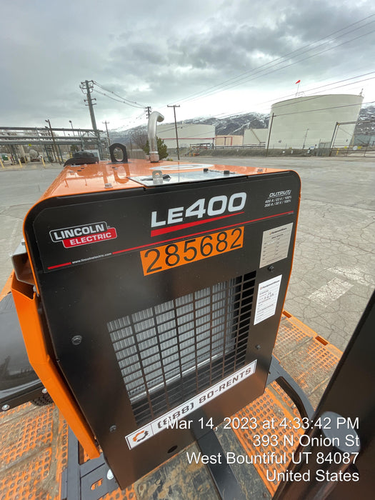 2022 Lincoln Electric LE400 Kubota V1505, Trlr, Cable Rack, Light Kit, ES Decals, T3