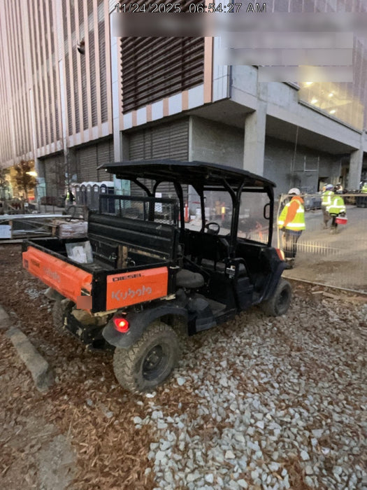 2021 Kubota RTV-X1140W-H Plastic Canopy, Windshield Acrylic Clear, LED Strobe Light, Wire Harness Kit, Back up Alarm