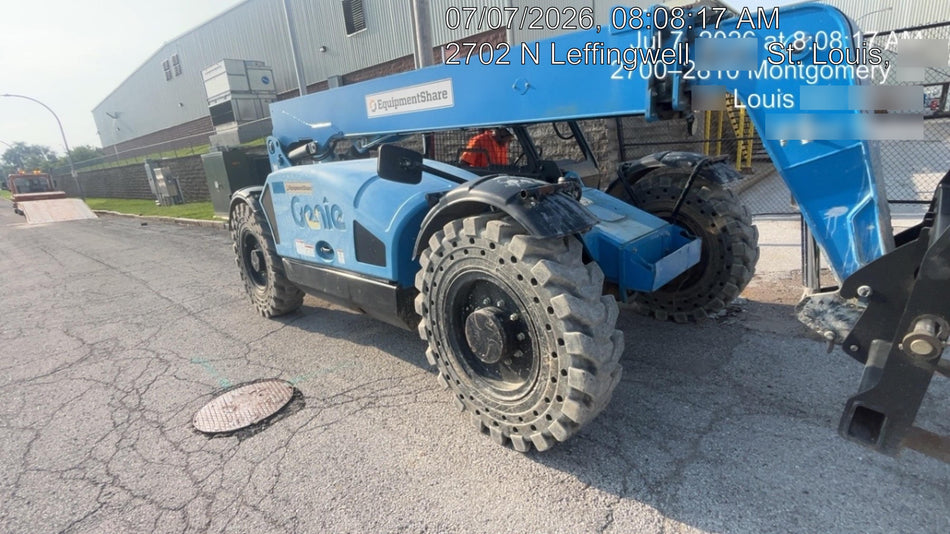 2018 Genie GTH-844 Genie GTH-844 w/ROPS, Work Lights, Solid Tires, RH Cab Mesh, Beacon, 60" Carriage and Forks