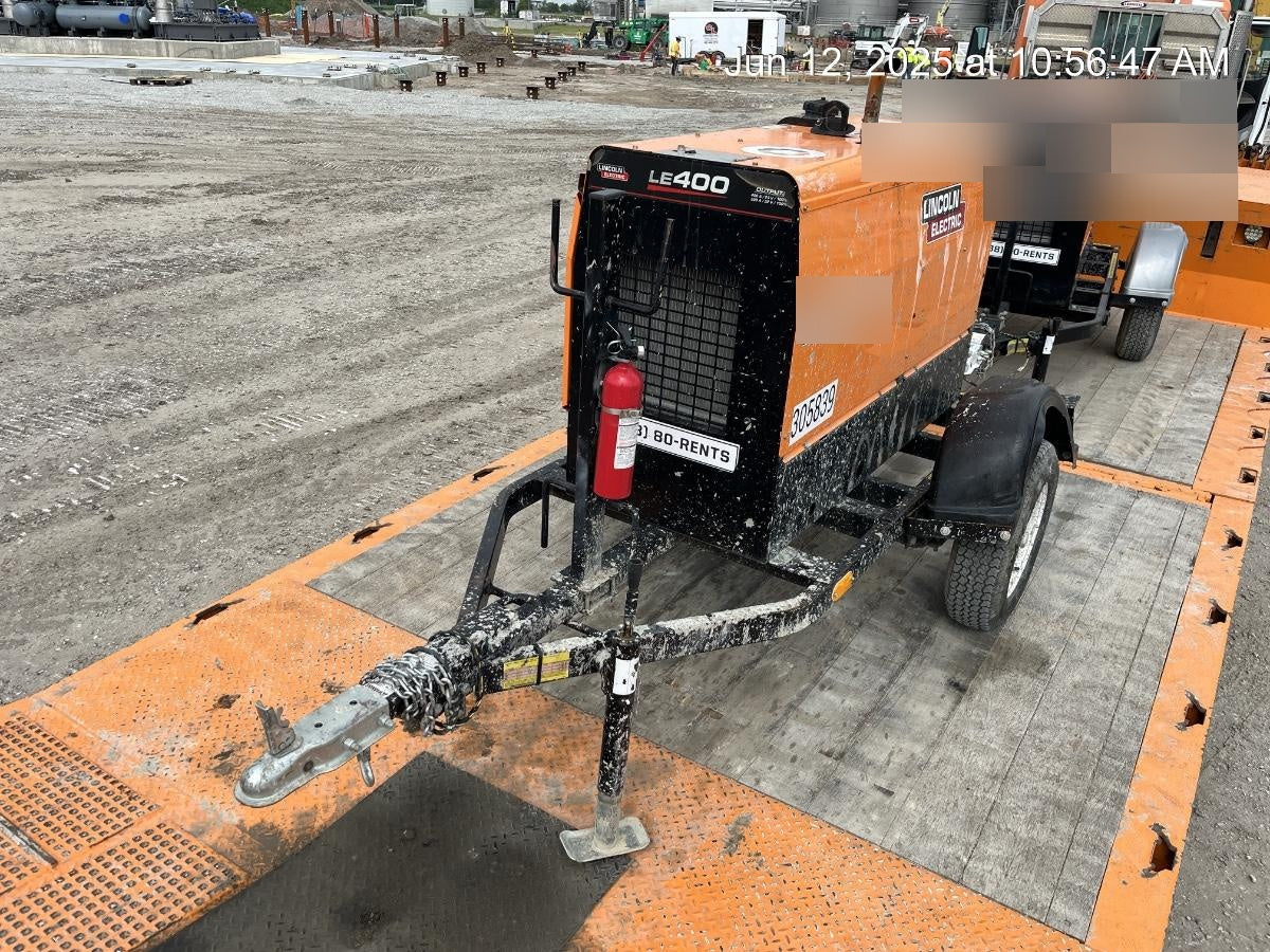 2023 Lincoln Electric LE400 Kubota V1505, Trlr, Cable Rack, Light Kit, ES Decals, T3