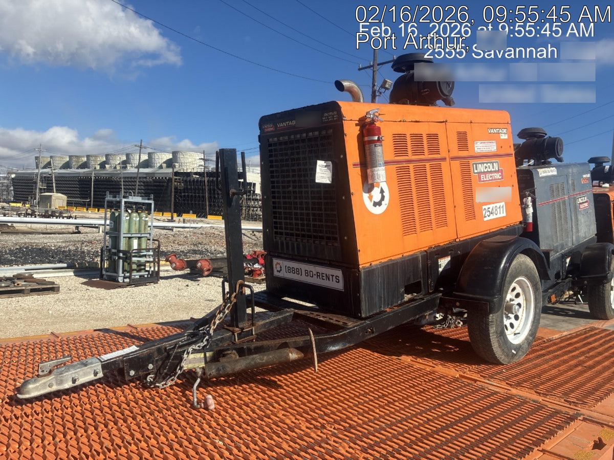 2022 Lincoln Electric Vantage 549X Crosslink Technology, Trailer Mounted