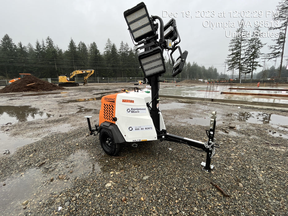 2023 Generac MLT2 Diesel, Flex Switch 120V Input, Powerzone Controller, (4) 320W LED Lights, 4kW Generator, 39.9 Gal Fuel Tank, 2" Ball, T3