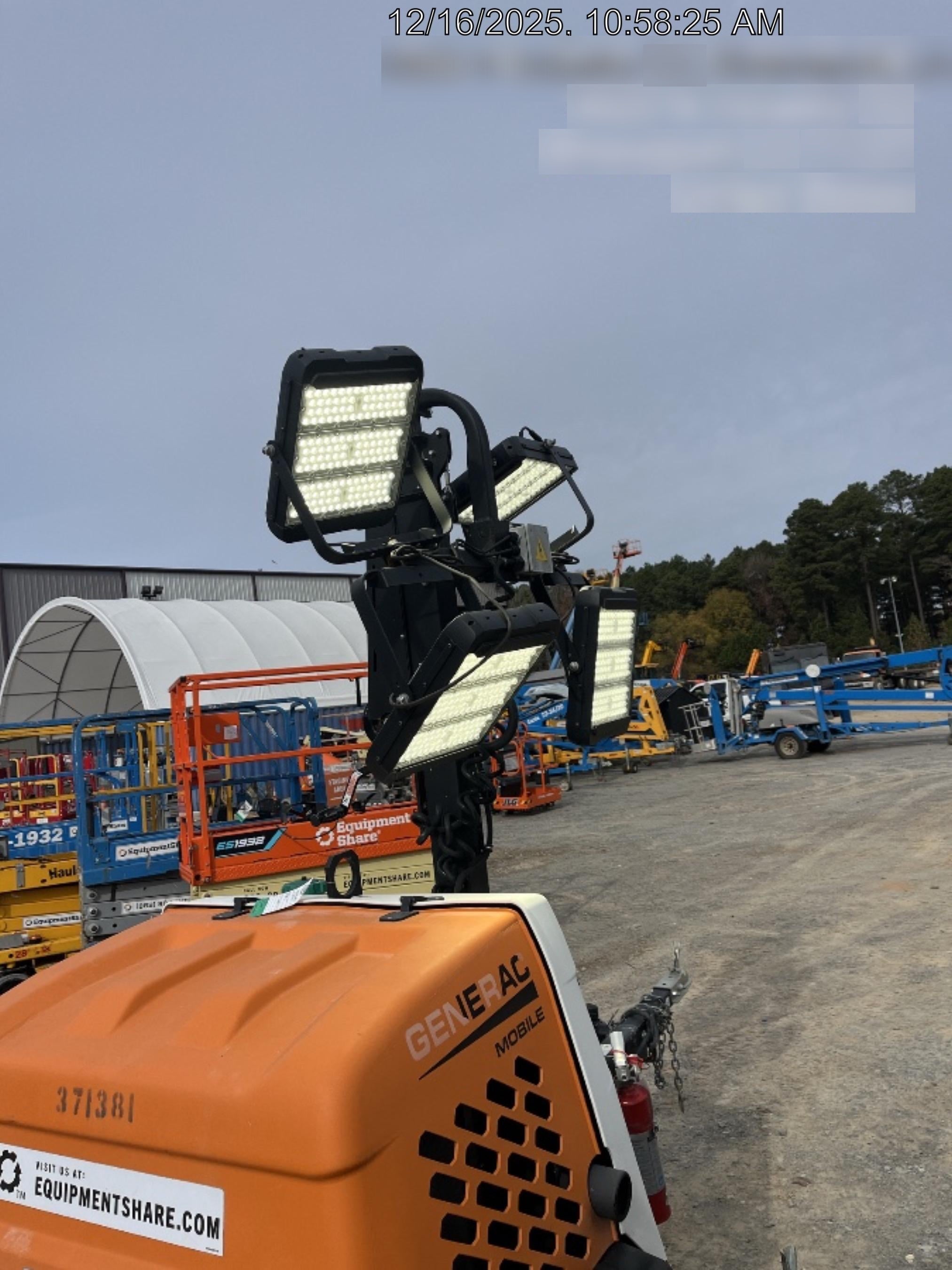 2023 Generac MLT2 Diesel, Flex Switch 120V Input, Powerzone Controller, 
(4) 320W LED Lights, 4kW Generator, 39.9 Gal Fuel Tank, 2" Ball, T3