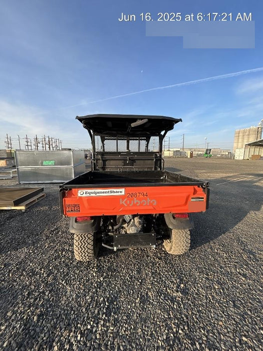 2022 Kubota RTV-X1140W-H Plastic Canopy, Windshield Acrylic Clear, LED Strobe Light, Wire Harness Kit, Back up Alarm