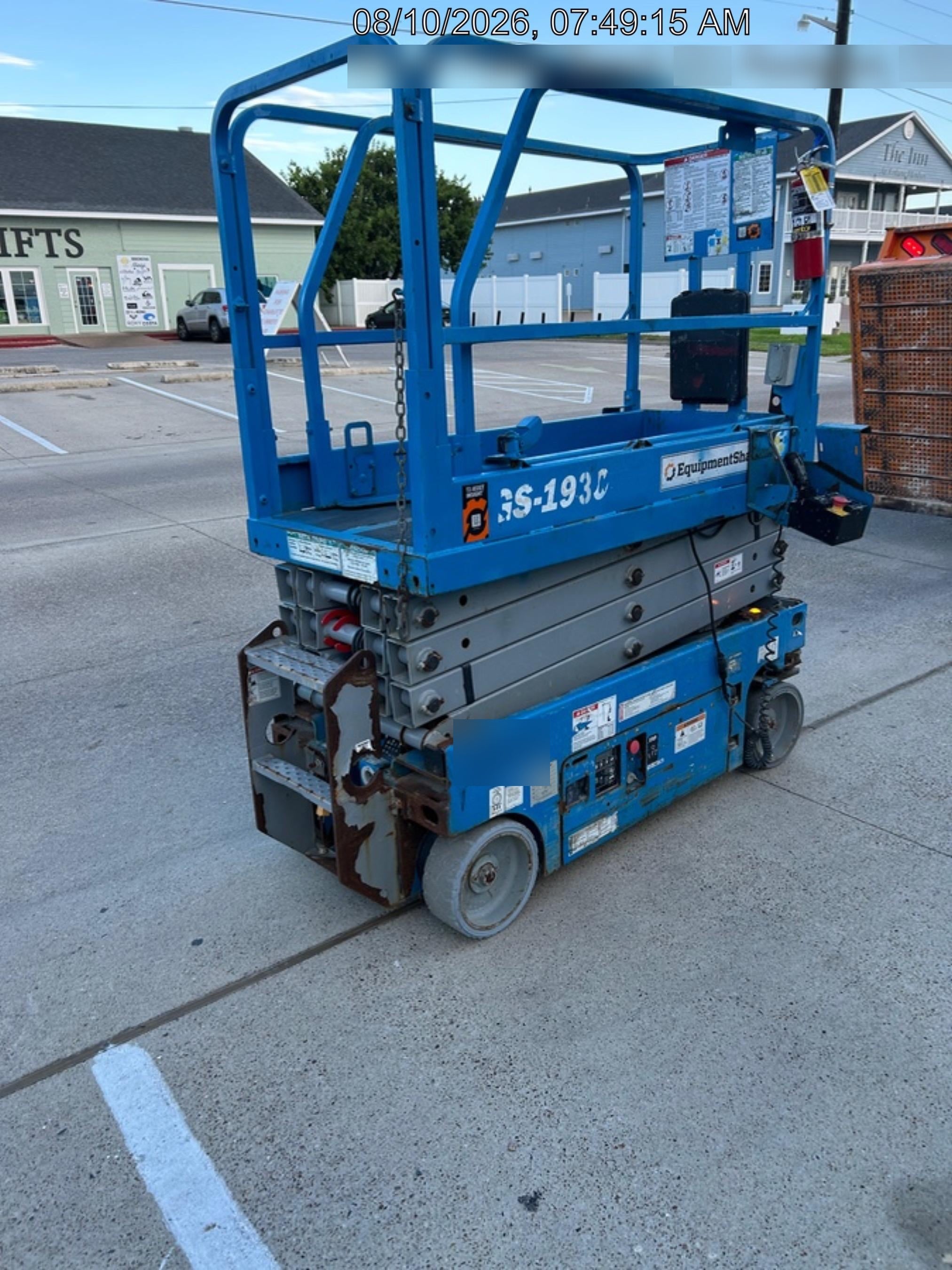 2019 Genie GS-1930 Fixed Rails with Chain Entry