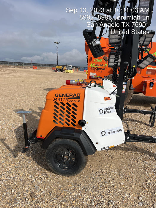 2023 Generac MLT2 Diesel, Flex Switch 120V Input, Powerzone Controller, (4) 320W LED Lights, 4kW Generator, 39.9 Gal Fuel Tank, 2" Ball, T3