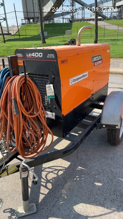 2022 Lincoln Electric LE400 Kubota V1505, Trlr, Cable Rack, Light Kit, ES Decals, T3