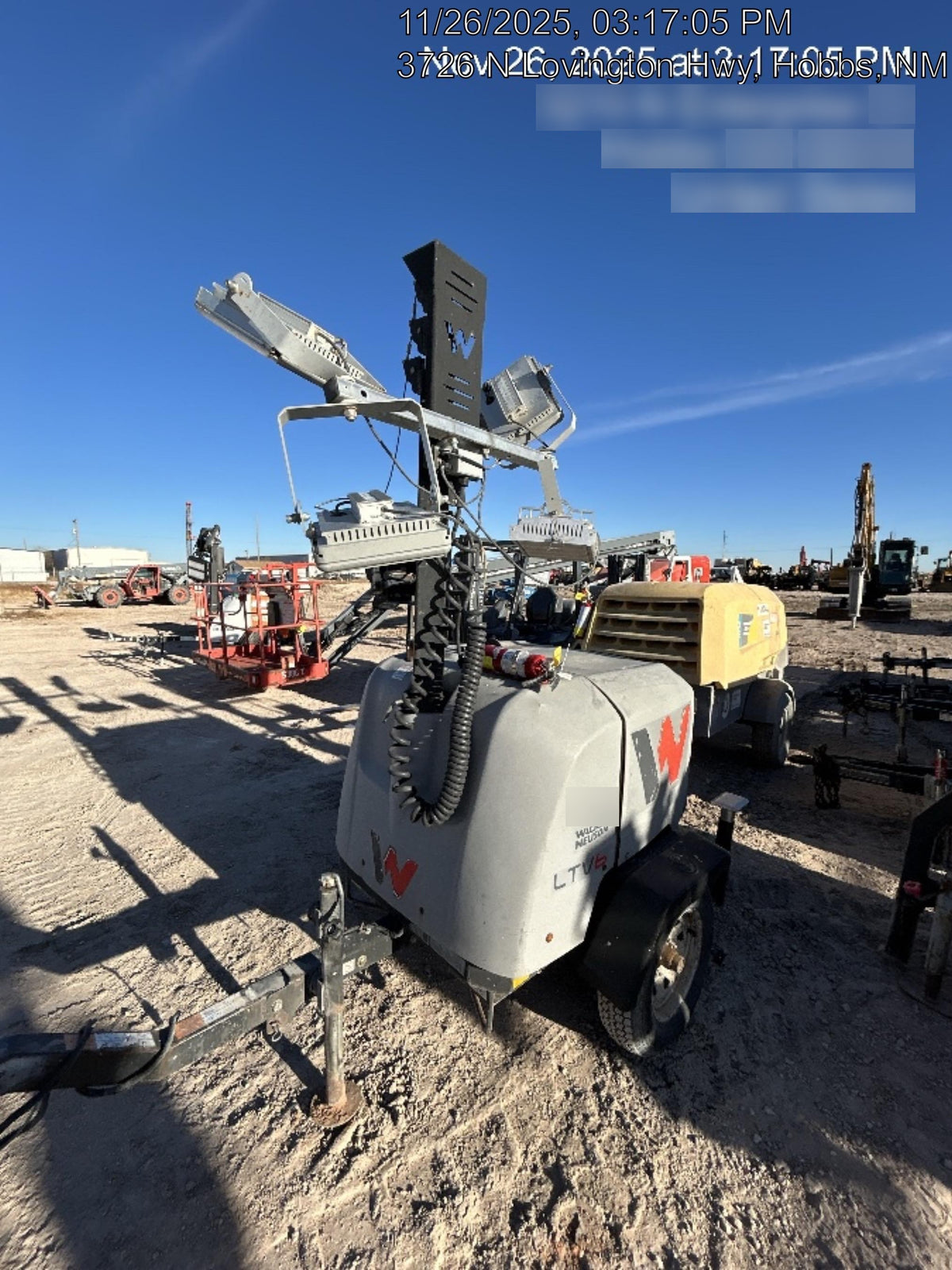 2019 Wacker Neuson LTV6K-LED Standard LED Towable Light Tower w/None