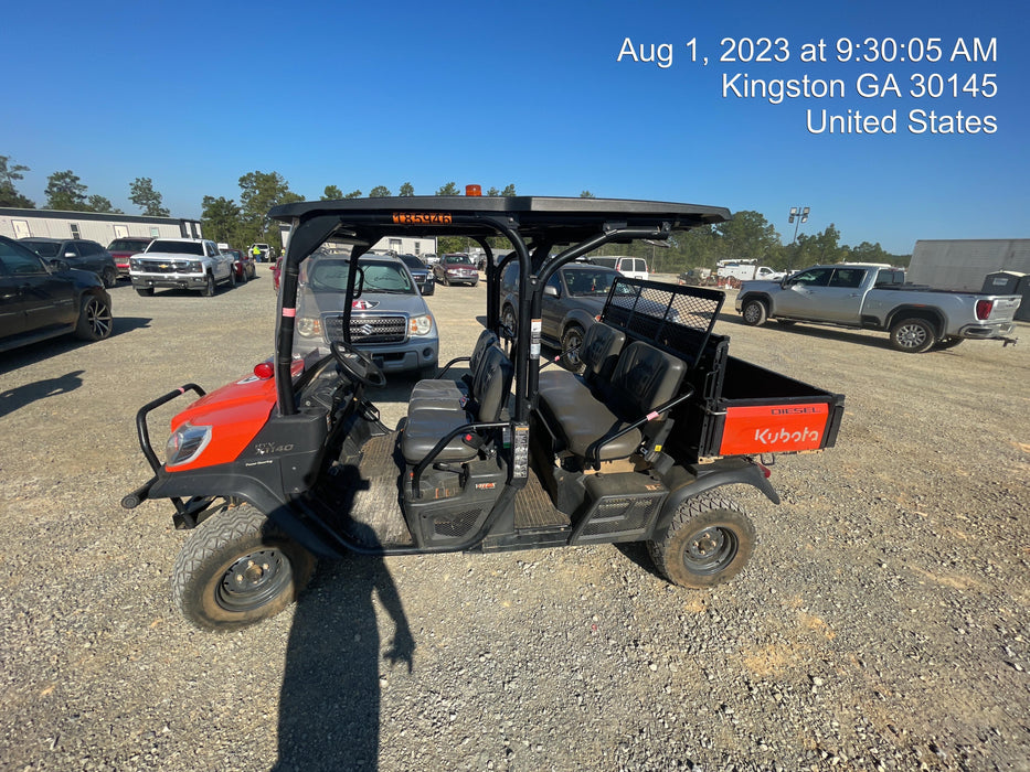 2021 Kubota RTV-X1140W-H Plastic Canopy, Windshield Acrylic Clear, LED Strobe Light, Wire Harness Kit, Back up Alarm