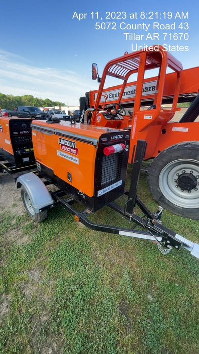 2022 Lincoln Electric LE400 Kubota V1505, Trlr, Cable Rack, Light Kit, ES Decals, T3