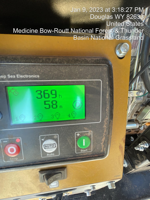 2022 Allmand NLV3GR (4) LED Light Fixture 350W, 23' Vertical Mast, 3kW Prime, Towable, ES Decals, T3