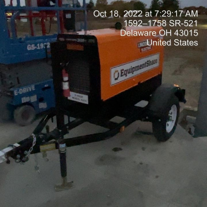 2021 Lincoln Electric Vantage 322 Vantage 322 Ready Pak 3 w/ Decals, ORANGE (includes trailer, cable rack, fender light kit) NO Telematics