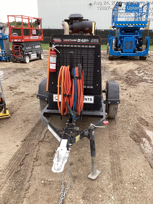 2021 Lincoln Electric Vantage 549X Ready Pak 3, ORANGE (includes trailer, cable rack, fender light kit)