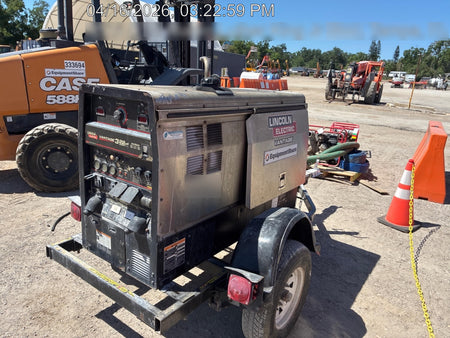 2019 Lincoln Electric Vantage 322 Welder Ready-Pak 3, Two wheel trailer, Fender and Light kit, Cable Rack