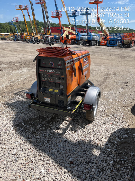 2022 Lincoln Electric LE400 Kubota V1505, Trlr, Cable Rack, Light Kit, ES Decals, T3