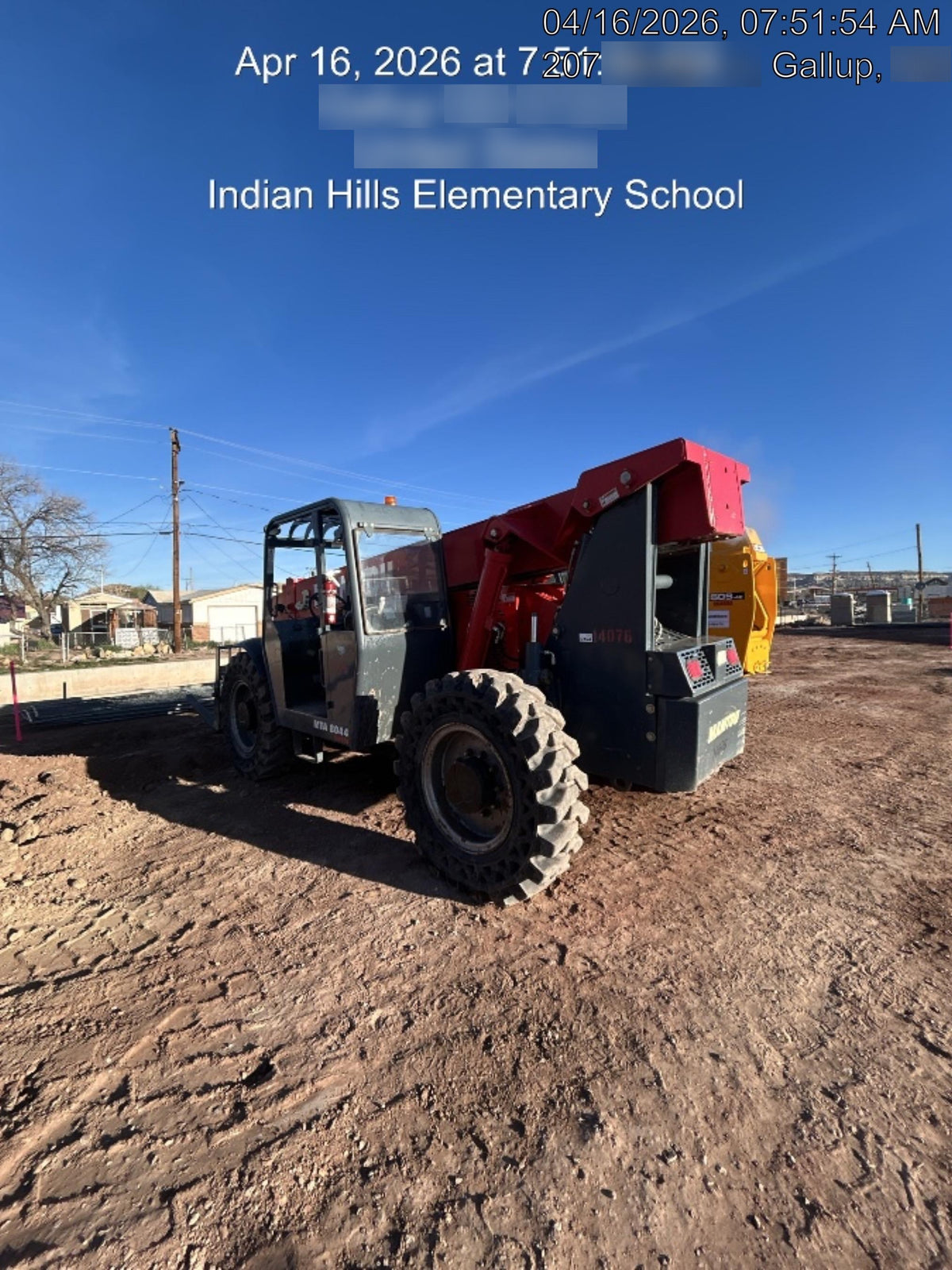 2019 Manitou MTA8044 MTA 8044 - 74 HP T4, Canopy, Worklights/Strobe, Beacon, 66" Carriage, 48" Forks, Solid Tires, Lift Hook, Aux Hydraulics