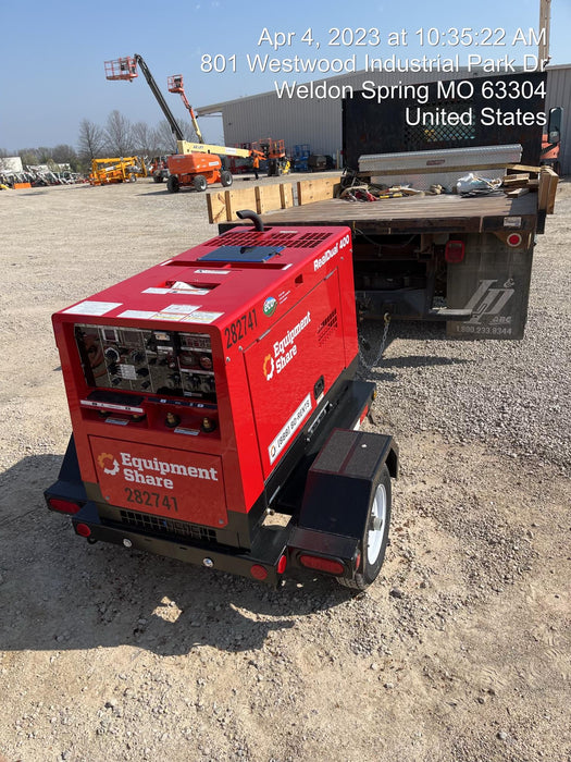 2022 Shindaiwa DGW400MDL Kubota D902 Engine, 23 HP, Dual Op Welder, Wire, Arc, Droop Stick, Tig, and CC Stick Functionality, Simulphase, 3 Phase and 1 Phase Gen Output, Single Axle NB Trlr, Slr Trckl Chrg 12V 12W, Fire Ext