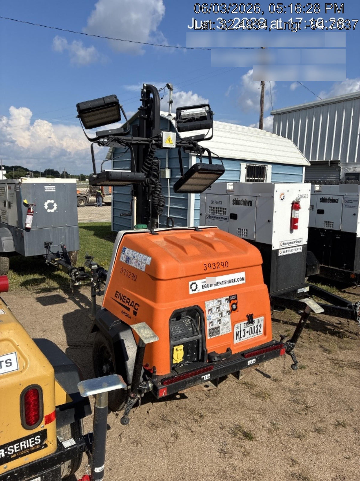 2024 Generac MLT2 Diesel, Flex Switch 120V Input, Powerzone Controller, 
(4) 320W LED Lights, 4kW Generator, 39.9 Gal Fuel Tank, 2" Ball, T3