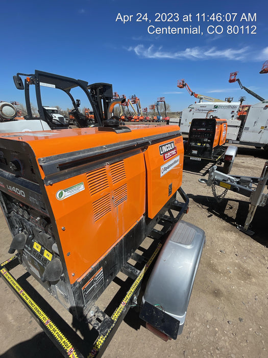 2022 Lincoln Electric LE400 Kubota V1505, Trlr, Cable Rack, Light Kit, ES Decals, T3