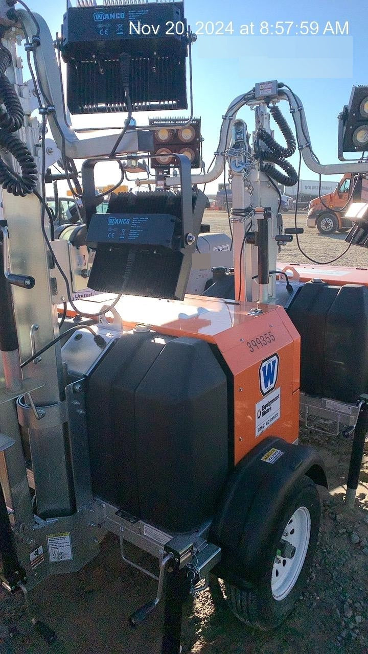 2024 Wanco WLTT-4MM4K Diesel, Deep Sea Controller, Shore Power Plug, Auto Start, (4) 350W LED Floodlights, 4kW Generator, 60 Gal Fuel Tank, 2" Ball, T3