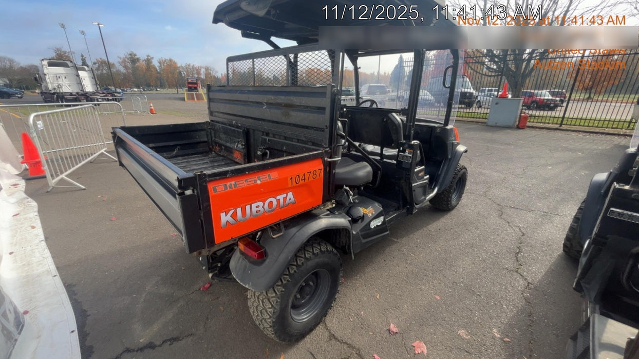 2020 Kubota RTV-X1140W-H 4WD utility cart -LED strobe -Windshield tempered glass -Plastic canopy -Wire harness kit -Backup alarm