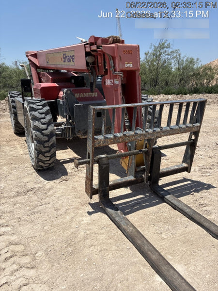 2018 Manitou 12042 Manitou MTA 12042, Solid Tires, 66" Carriage, Open ROPS, Flashing Beacon and Work Light Package