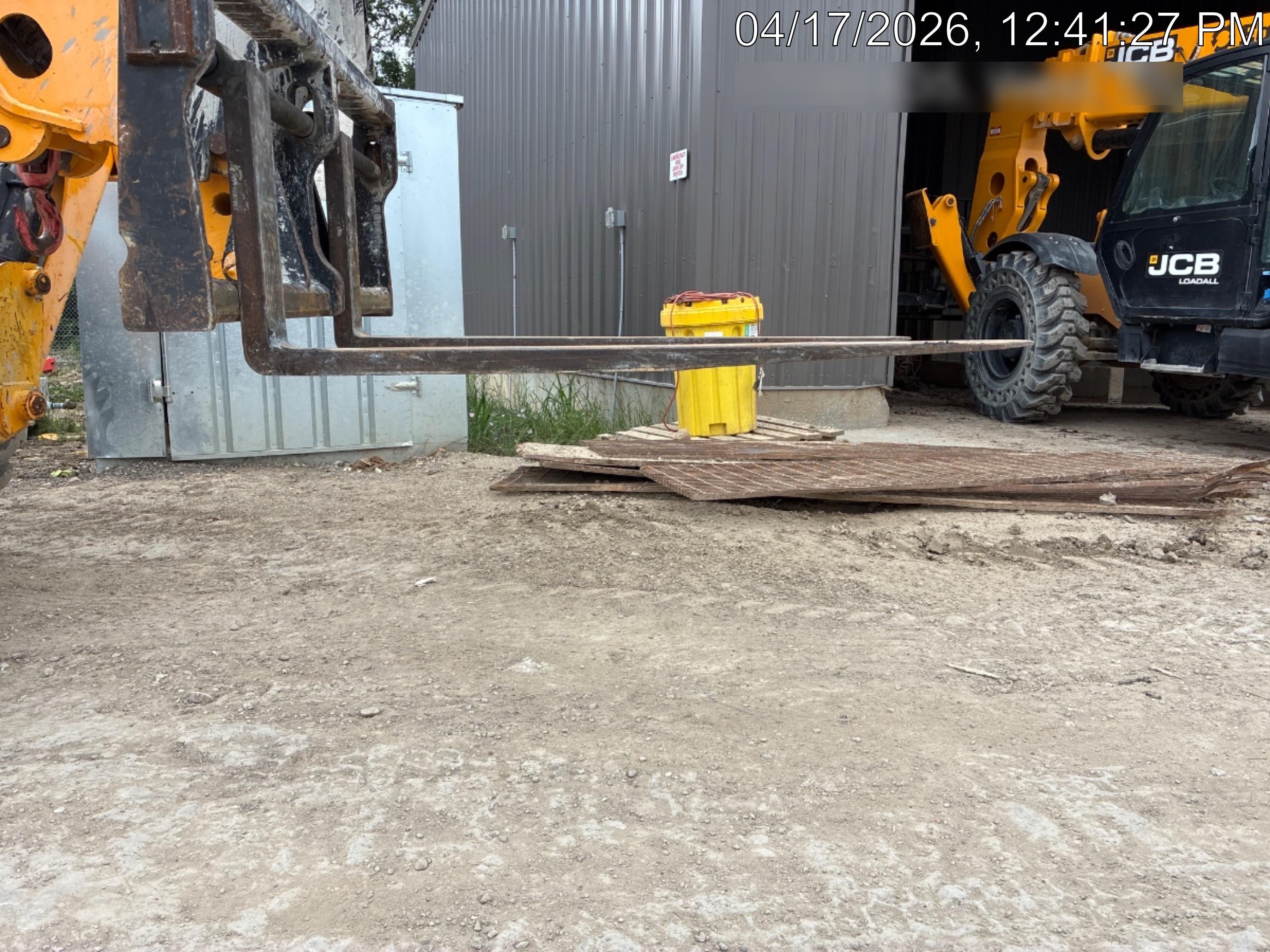 2019 JCB 510-56 Open ROPS, 74 HP, Solid Tires, Worklights, Beacon, Aux Hydraulics, Lifting Eye 66" Carriage/60" Forks