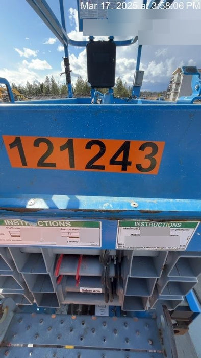 2020 Genie GS-1930 Solid Non Marking Tires, Beacon, Folding rails with half height swing gate, Telematics