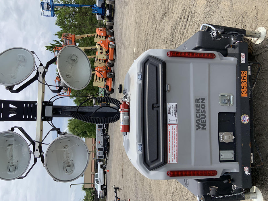 2019 Wacker Neuson LTV6L-MH Wacker Neuson LTV6L Mobile Light Tower w/Fuel Level Sensor Installed