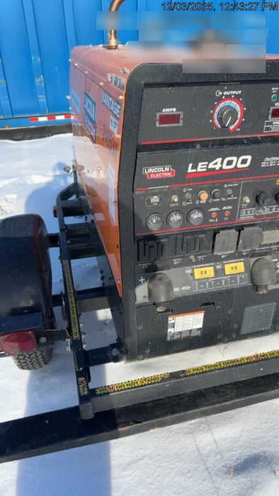 2022 Lincoln Electric LE400 Kubota V1505, Trlr, Cable Rack, Light Kit, ES Decals, T3