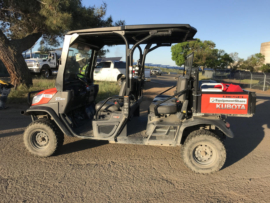 2019 Kubota RTV-X1140W-H 4wd Utility Cart, LED Strobe, Windshield Tempered Glass, Plastic Canopy, Wire Harness Kit, Backup Alarm
