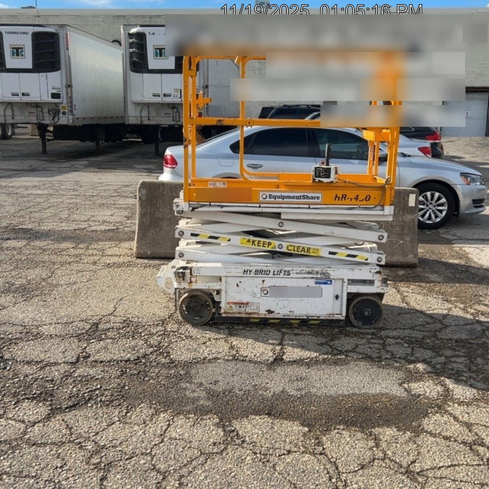 Custom Equipment HB-1430 Hy-Brid Scissor Lift
Platform capacity up to 670 lbs
Working height up to 20 ft
Weighs under 1,700 lbs
Non-marking wheels