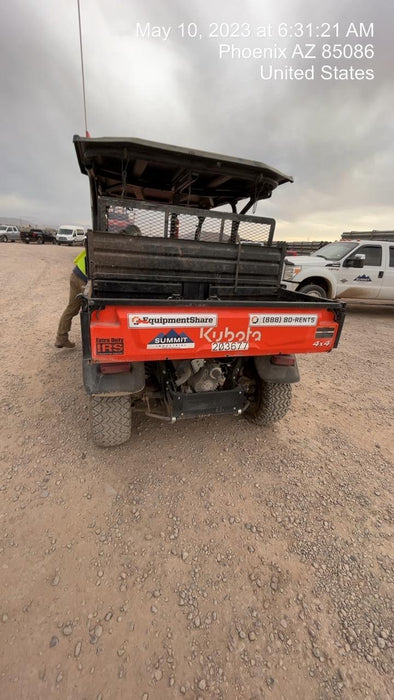 2022 Kubota RTV-X1140W-H Plastic Canopy, Windshield Acrylic Clear, LED Strobe Light, Wire Harness Kit, Back up Alarm