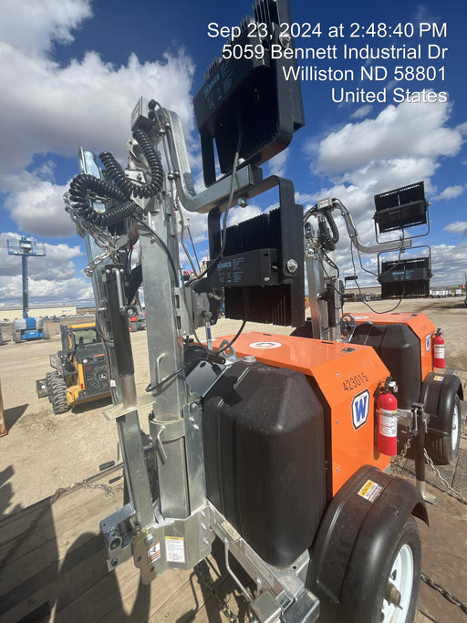 2024 Wanco WLTT-4MM4K Diesel, Deep Sea Controller, Shore Power Plug, Auto Start, (4) 350W LED Floodlights, 4kW Generator, 60 Gal Fuel Tank, 2" Ball, T3