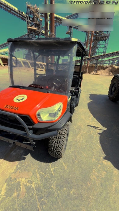 2022 Kubota RTV-X1140W-H Plastic Canopy, Windshield Acrylic Clear, LED Strobe Light, Wire Harness Kit, Back up Alarm