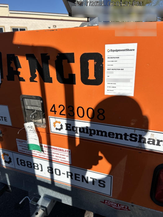 2024 Wanco WLTT-4MM4K Diesel, Deep Sea Controller, Shore Power Plug, Auto Start, (4) 350W LED Floodlights, 4kW Generator, 60 Gal Fuel Tank, 2" Ball, T3