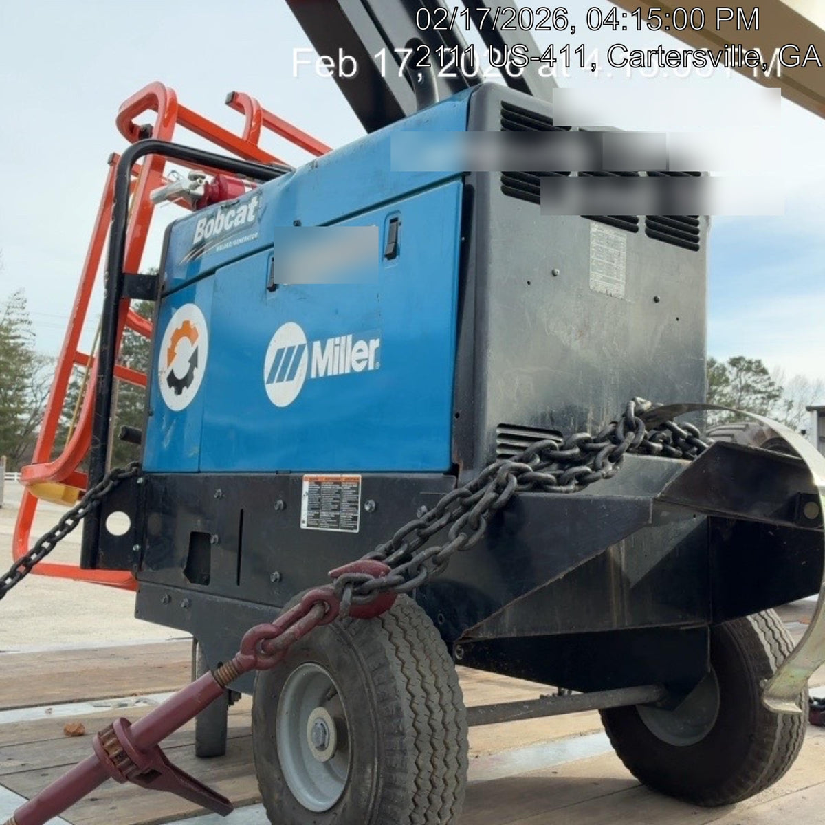 2019 Miller Electric BOBCAT 250 Standard w/Running Gear, Bracket, Hose