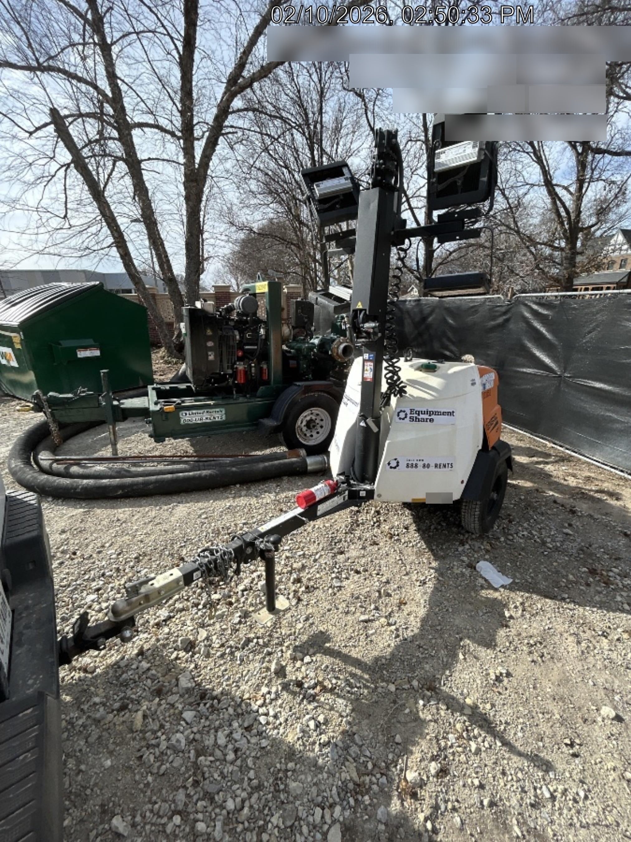 2023 Generac MLT2 Diesel, Flex Switch 120V Input, Powerzone Controller, (4) 320W LED Lights, 4kW Generator, 39.9 Gal Fuel Tank, 2" Ball, T3