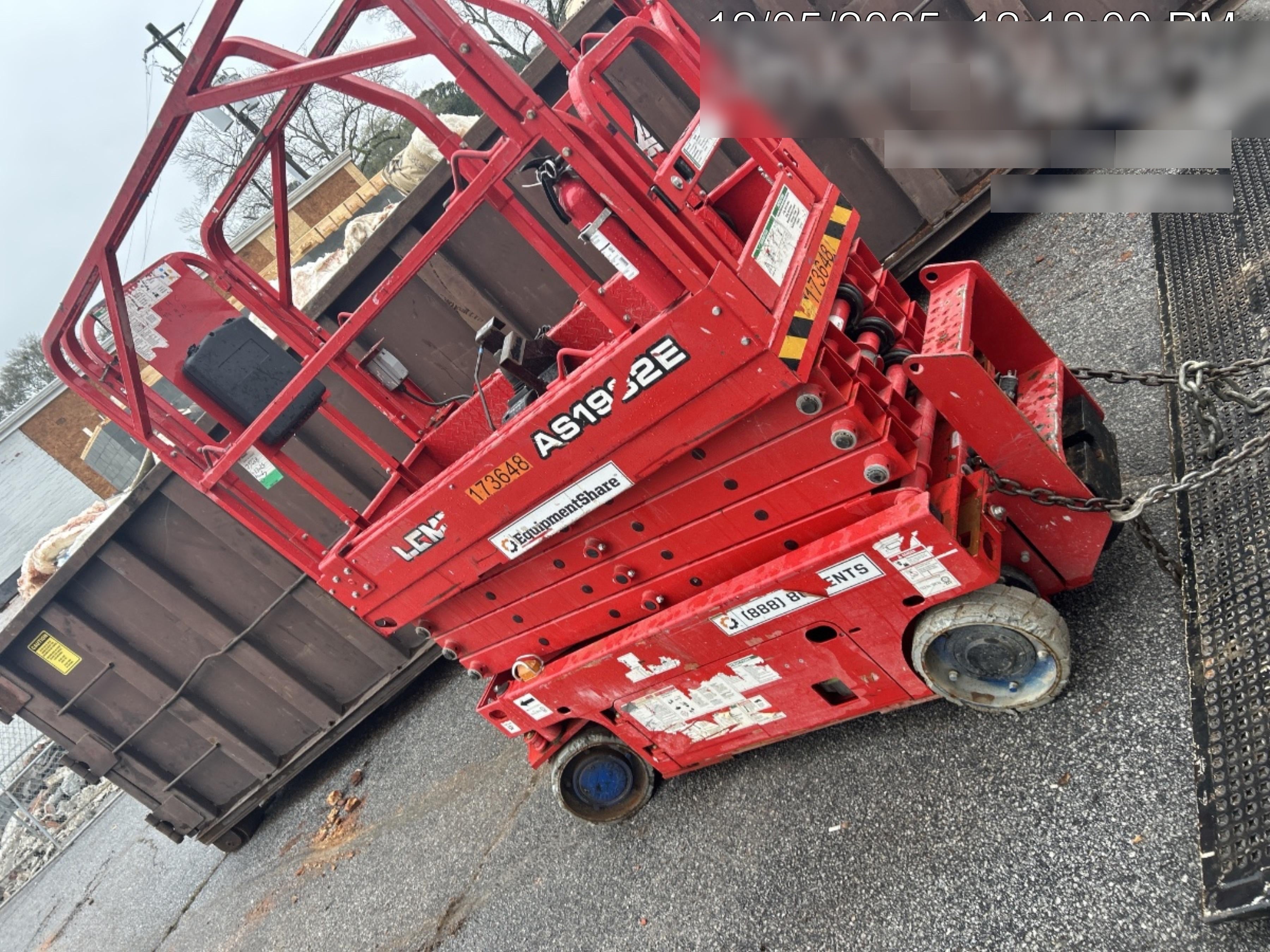 2021 Lgmg AS1932E Electric Drive, Solid Non Marking Tires, Dual Beacons