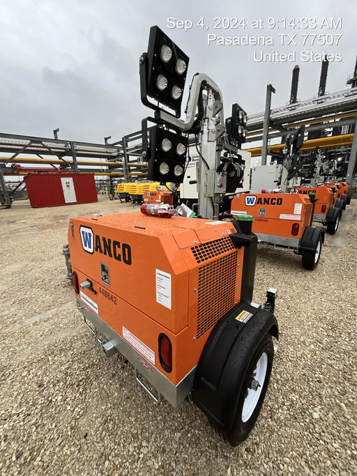 2024 Wanco WLTT-4MM4K Diesel, Deep Sea Controller, Shore Power Plug, Auto Start, (4) 350W LED Floodlights, 4kW Generator, 60 Gal Fuel Tank, 2" Ball, T3