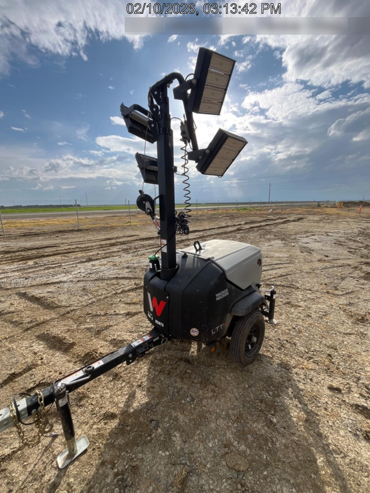 2024 Wacker Neuson LTT4 Diesel, Kohler KDW702, Deep Sea Controller, Auto Start, LED 320W, Bypass Outlet, T3