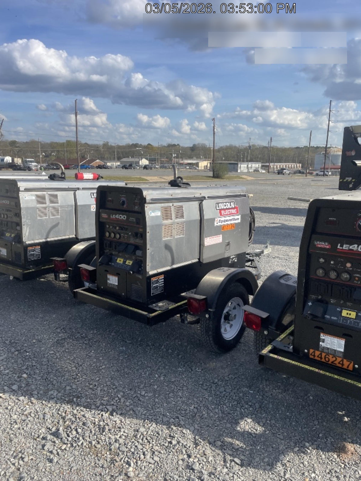 2024 Lincoln Electric LE400 Kubota V1505, Trlr, Cable Rack, Light Kit, ES Decals, T3