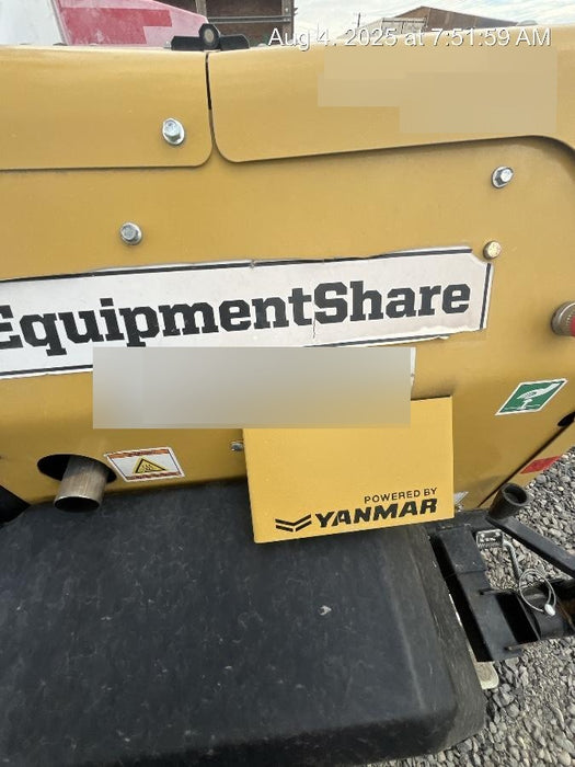 2021 Allmand NLV3GR (4) LED Light Fixture 350W, 23' Vertical Mast, 3kW Prime, Towable, Deep Sea L401, Leveling Jacks, Yanmar T4F 5.8hp