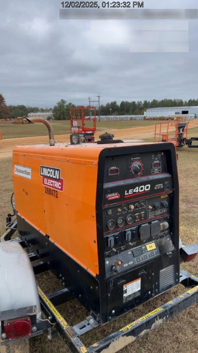 2022 Lincoln Electric LE400 Kubota V1505, Trlr, Cable Rack, Light Kit, ES Decals, T3