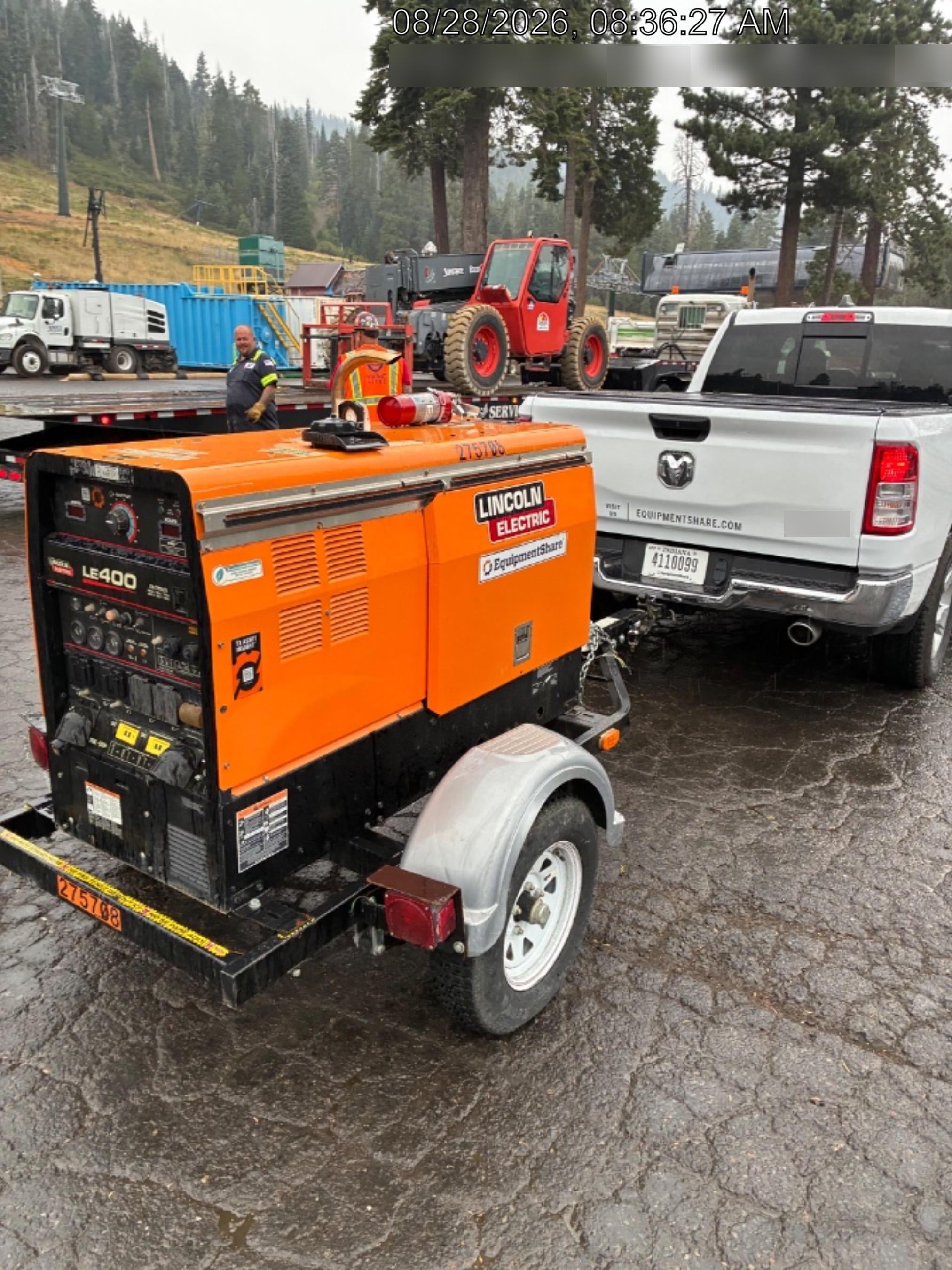 2022 Lincoln Electric LE400 Kubota V1505, Trlr, Cable Rack, Light Kit, ES Decals, T3