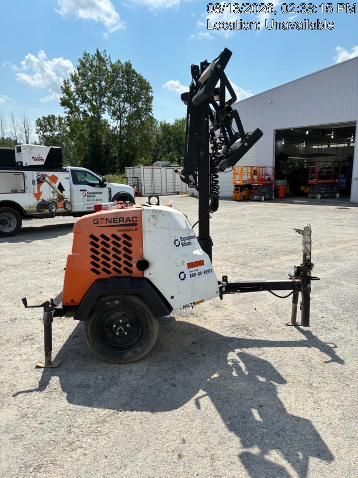 2023 Generac MLT2 Diesel, Flex Switch 120V Input, Powerzone Controller, (4) 320W LED Lights, 4kW Generator, 39.9 Gal Fuel Tank, 2" Ball, T3